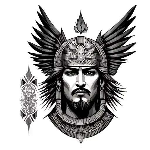 Assyrian tattoo design idea