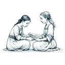 a turbulent relationship between grandchild and her grandmother tattoo design idea