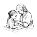 a turbulent relationship between grandchild and her grandmother tattoo design idea