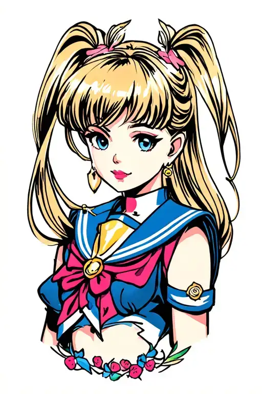 Sailor Moon tattoo design idea