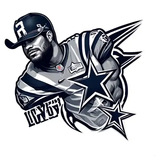 Dallas cowboys cowboy joe tattoo design idea