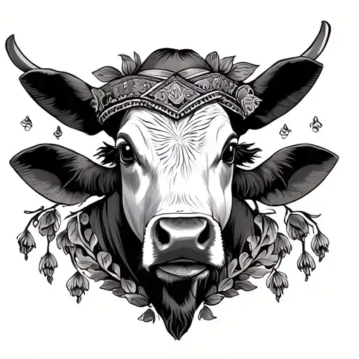 A highly detailed calf tattoo design featuring elements that represent both Mexican and Cajun heritage. The design shoul tattoo design idea