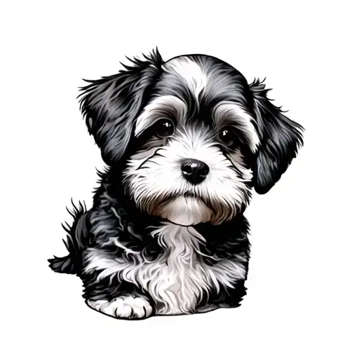 Cockapoo tattoo design idea