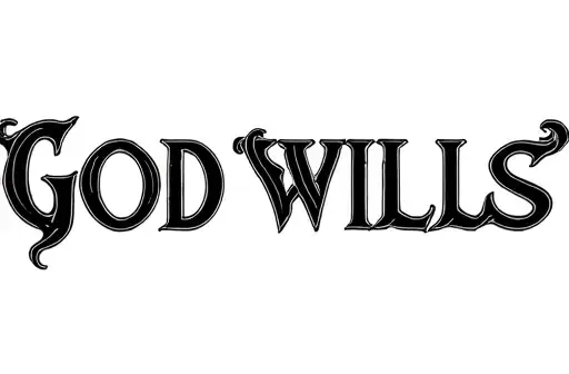 "God wills" tattoo design idea