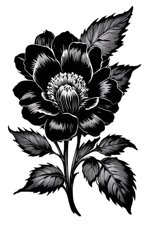 aires sign flower tattoo design idea