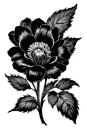 aires sign flower tattoo design idea