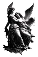 Athena And Aphrodite tattoo design idea