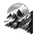 3 Peaks tattoo design idea