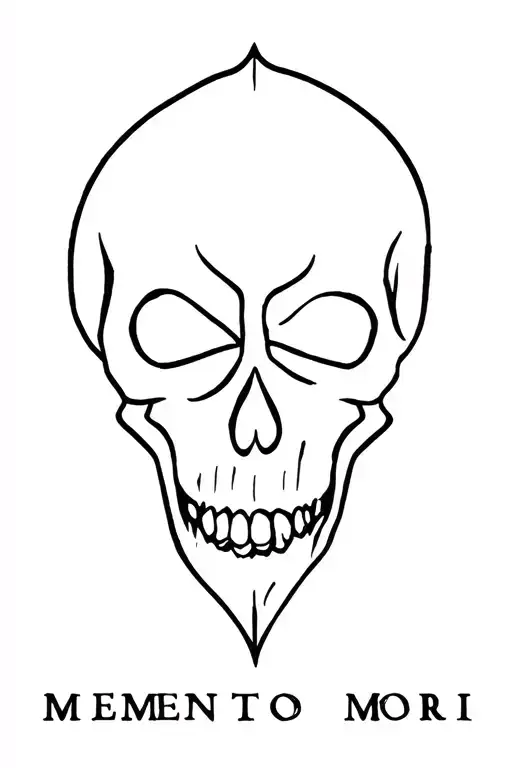 "Memento Mori" Memento Mori tattoo design idea