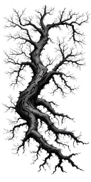 tree branches tattoo design idea