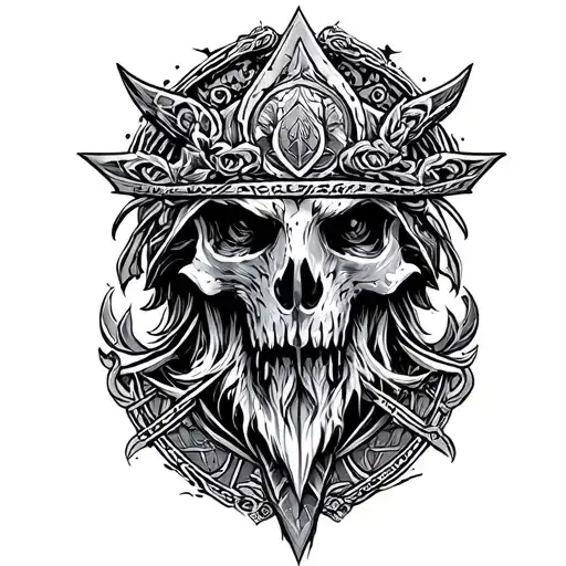 Anglo Saxon tattoo design idea