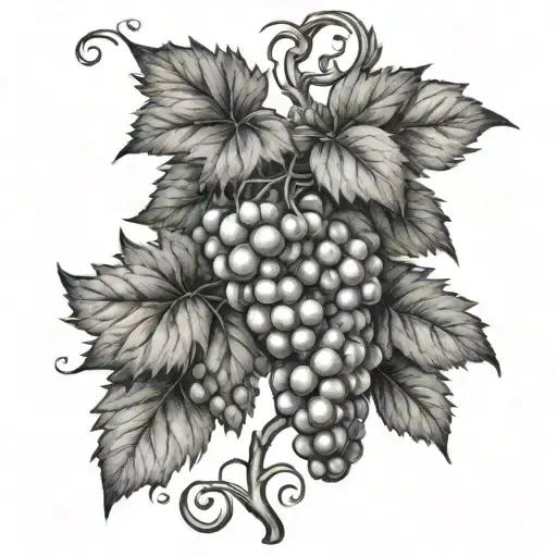 Grapevine tattoo design idea