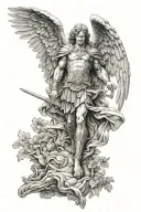Archangel Michael tattoo design idea