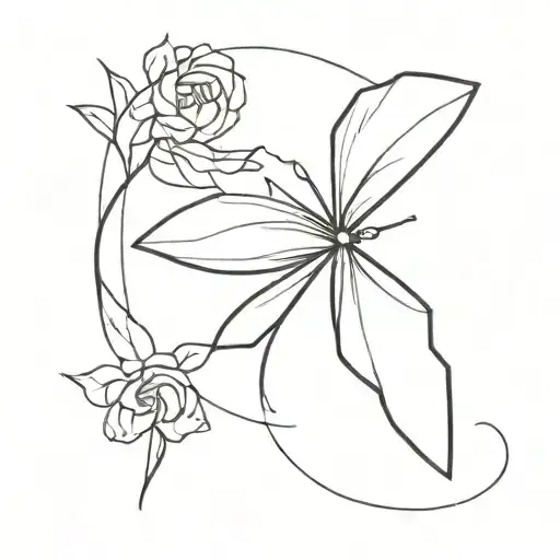 folding birthday card tattoo design idea