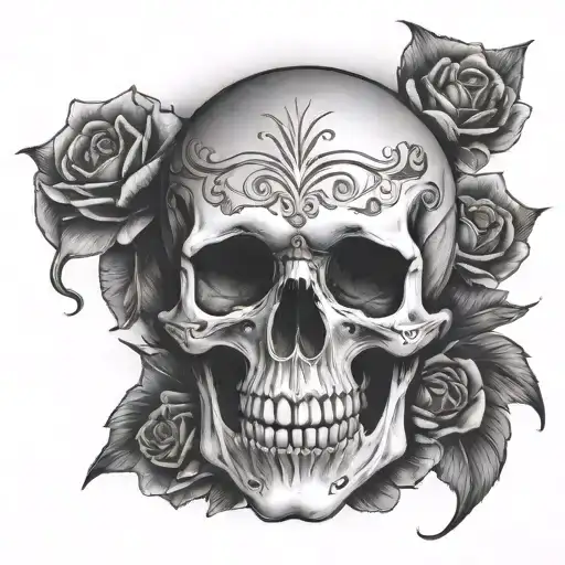 skull hand tattoo tattoo design idea