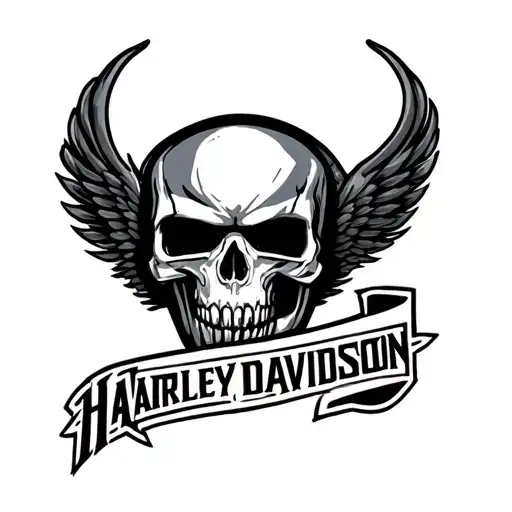 Harley Davidson tattoo design idea