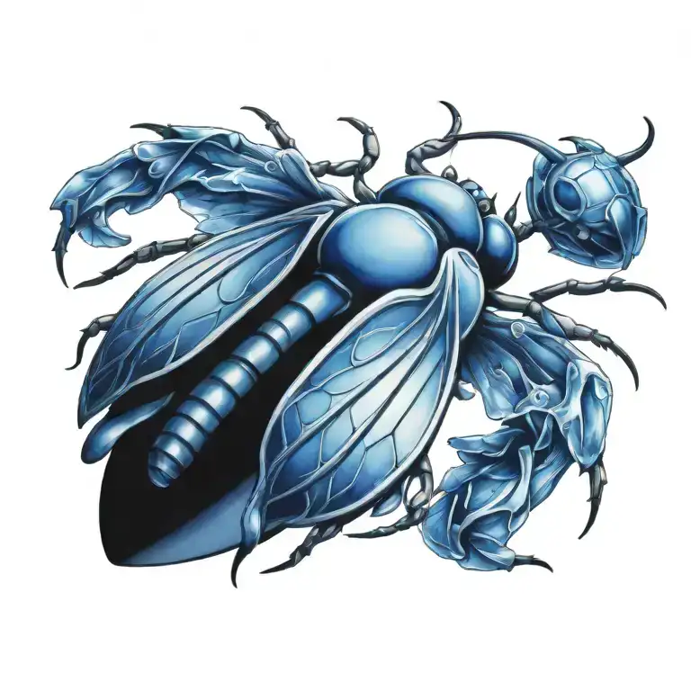 insect tattoo design idea