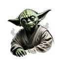 Yoda tattoo design idea