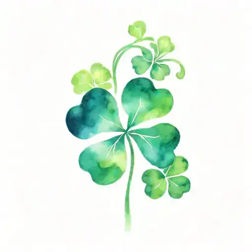 Shamrock interlocking tattoo design idea