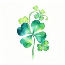 Shamrock interlocking tattoo design idea