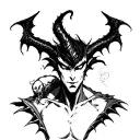 devilman crybaby amon tattoo design idea