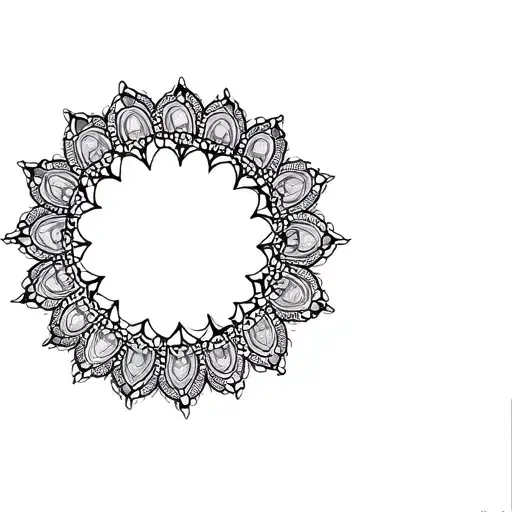 Filler Mini Mandalas tattoo design idea