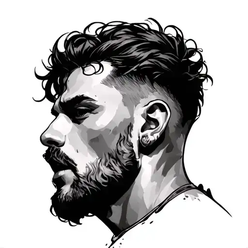 lustful bisexual man tattoo design idea