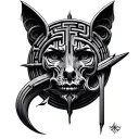 Labyrinth tattoo design idea