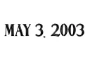 "May 3 2003" tattoo design idea