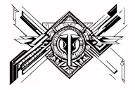 Osiris protecting tattoo design idea