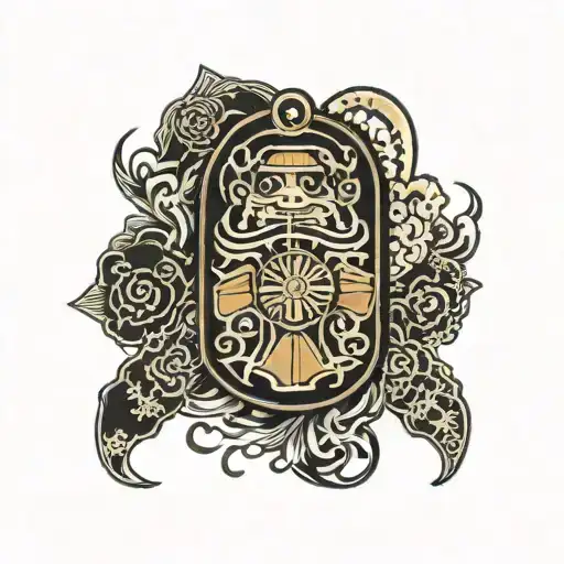 japanese omamori charm tattoo design idea