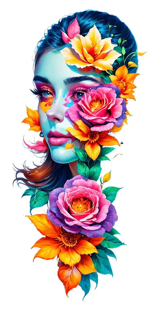 Ambition + Growth + Emotions + Love luck success tattoo design idea