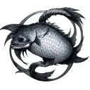 Libra Pisces tattoo design idea