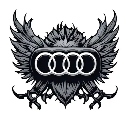 Audi logo tattoo design idea