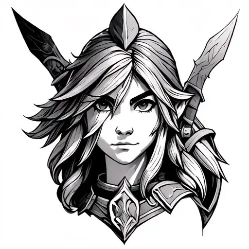 Legend of Zelda Twilight Princess  tattoo design idea