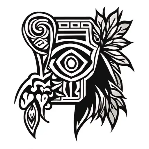 Puerto Rican Taino tribal design inspired with deep meaning tattoo design idea