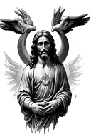 Jesus Resurrection tattoo design idea