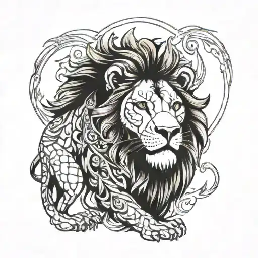 Escanor Lion tattoo design idea