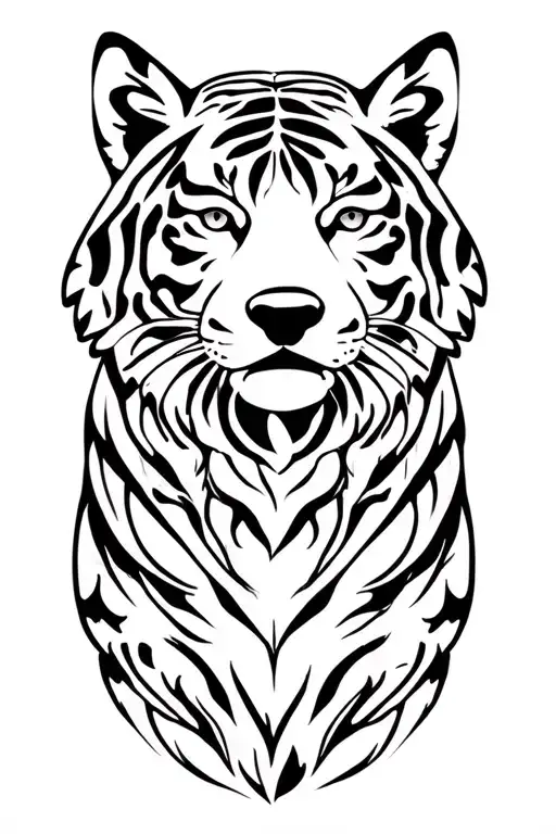 tiger, wolf, lion, turtle, fox, pig, dolphin, cow, bear, otter, raccoon tattoo design idea