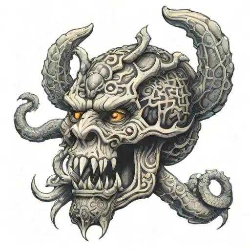 leone scorpione anima muay thay  tattoo design idea