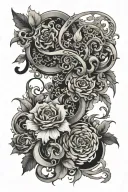 Only Name Rinan Rohan tattoo design idea