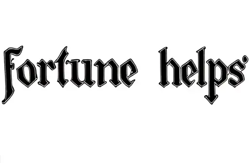 "Fortune helps" tattoo design idea