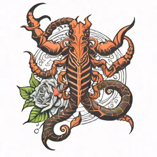 Scorpio Taurus Cancer tattoo design idea