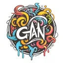 g man art studio logo tattoo design idea