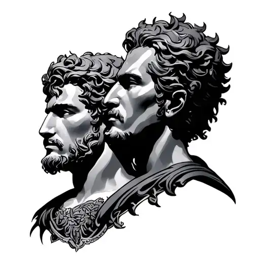 Castor And Pollux tattoo design idea