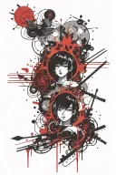 anime blessing of the celestials tattoo design idea