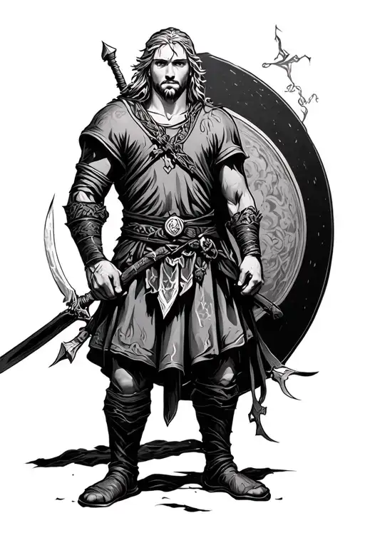 Vinland Saga Thorfinn tattoo design idea