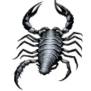 Scorpio In Japanese tattoo design idea