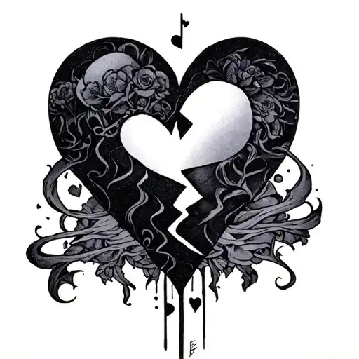 Lainey Wilson broken hearts still beat tattoo design idea