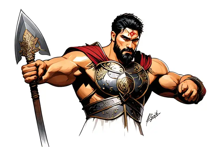 gladiator spartacus tattoo design idea